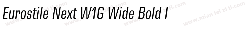 Eurostile Next W1G Wide Bold It字体转换